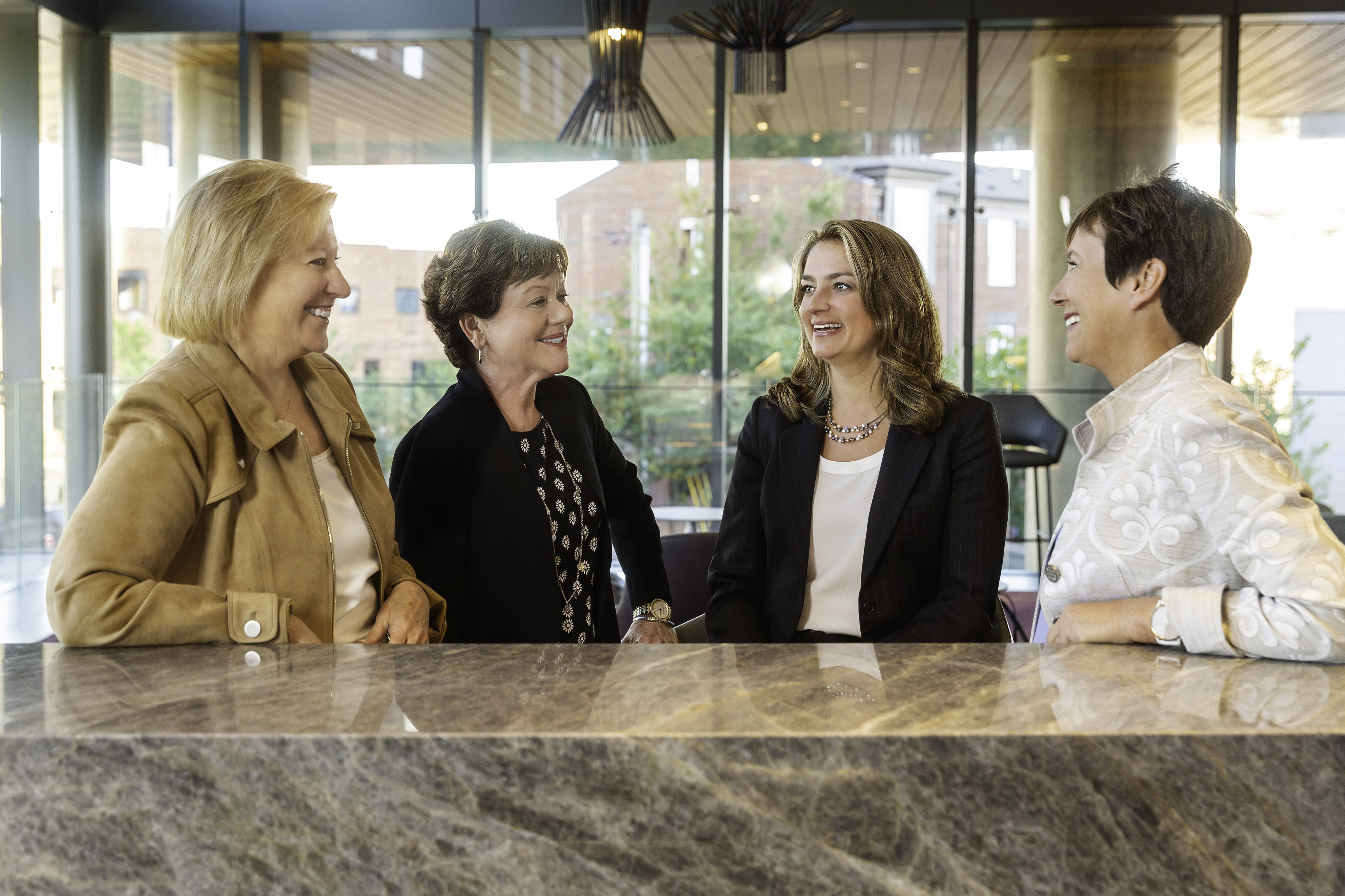 Forum Partners Mary Anne Ehlert, Mary Pat Wesche, Karma Forrestal and Barbara Ray